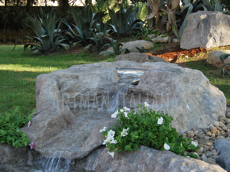 laghetti artificiali da giardino - particolare Lesina - Artman Italiana